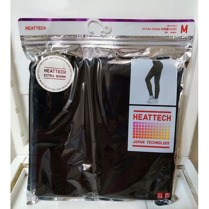 Uniqlo HEATTECH EXTRA WARM黑色發熱內搭褲（10分）尺寸M號★全新（約3.9折）