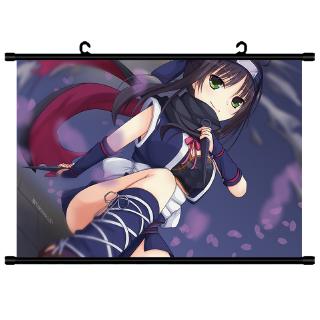 千戀萬花朝武芳乃常陸茉子叢雨動漫周邊卷軸掛畫海報壁畫布畫 蝦皮購物