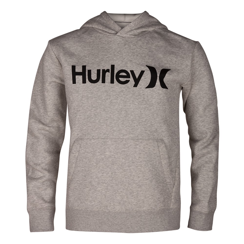 HURLEY｜男孩 HRLY OAO SURF CHECK PO BLACK/(WHITE) 帽T