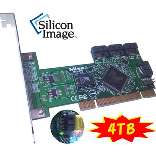 Silicon Image Sil3114 PCI轉4埠 SATA 陣列卡擴充卡