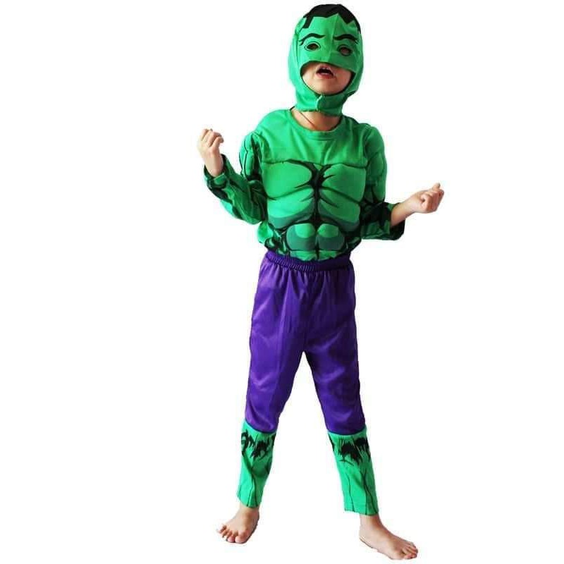 綠巨人浩克肌肉造型服套裝 兒童表演服英雄人物 三件式