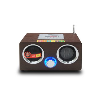 【Dennys】USB/SD/FM/MP3立體聲木箱喇叭(WS-230)
