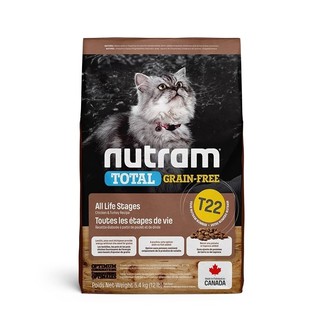 Nutram 紐頓 無榖全能系列- T22 無穀挑嘴全齡貓 5.4kg / 1.13kg