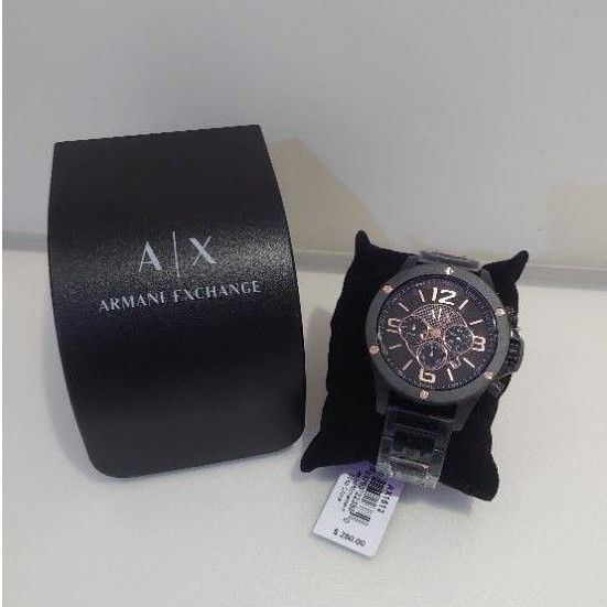 全新現貨 ARMANI EXCHANGE AX1513 黑色鋼錶帶 男錶 手錶 腕錶 三眼 男錶 中性款 正品💯