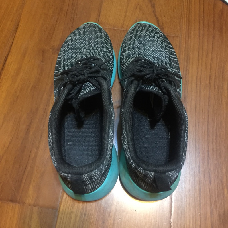Nike rush run 湖水綠斑馬紋25cm