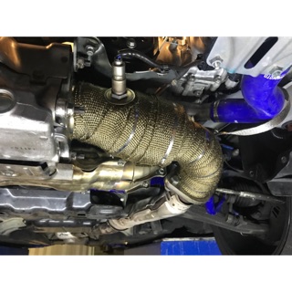 DK改裝精品SUBARU WRX 森林人LEVORG 200目觸媒，FROUNT PIPE前段排氣管+耐高溫鈦金隔熱帶