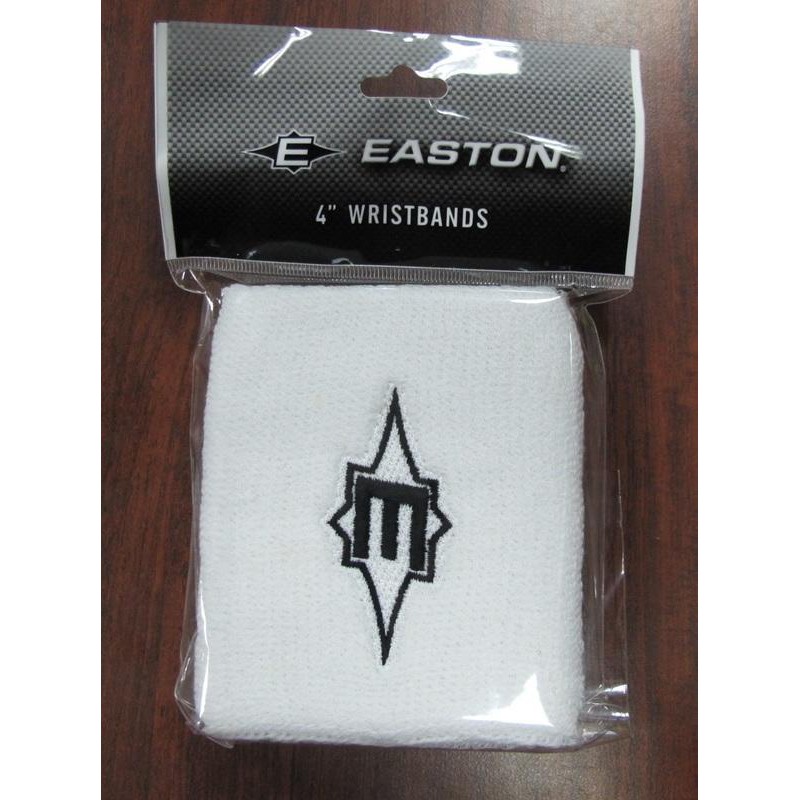 @大連盟@棒壘 Easton 4"護腕帶 (白色，一雙包裝)(非醫療用品)