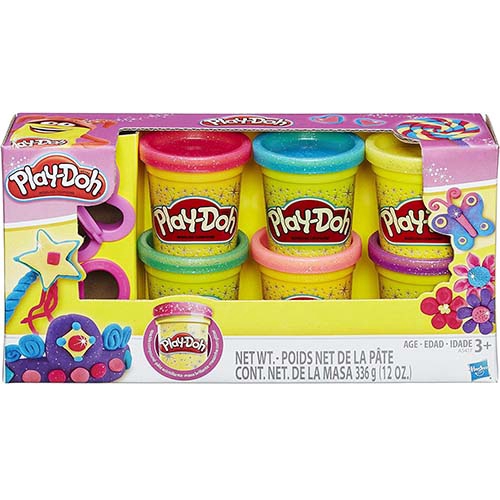 Hasbro Play-Doh 培樂多 - 閃亮黏土六色黏土組