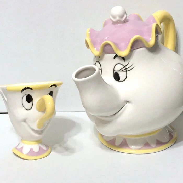 日本進口 限量特價 茶壺 茶杯 茶具 茶壺媽媽 阿奇杯 美女與野獸 馬克杯 下午茶具 茶杯