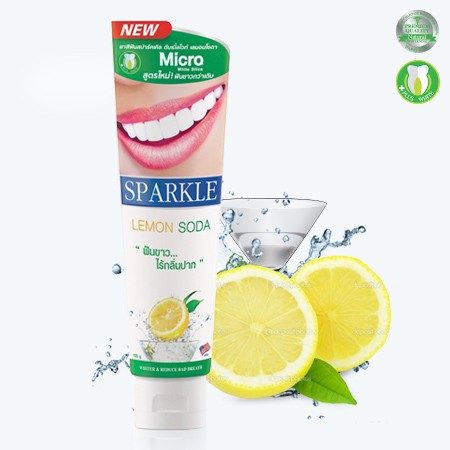 出清 泰國有香味的牙膏 sparkle fresh white lemon 牙膏 檸檬 薄荷 泰國牙膏