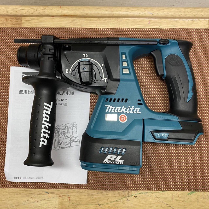 全新Makita 水貨牧田18V DHR242 無刷鎚鑽單機