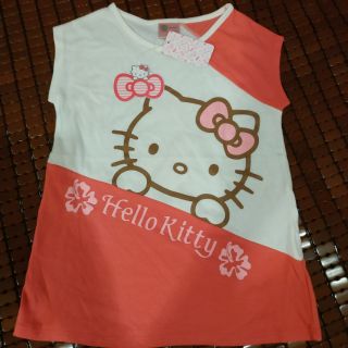 全新ob嚴選kitty短袖長版上衣-120cm