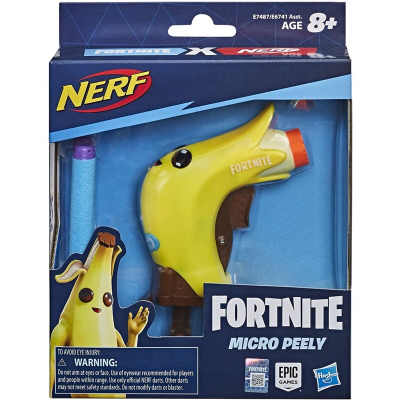 NERF 香蕉發射器 超微掌心雷 迷你要塞英雄 MicroShots Fortnite Micro Peely 香蕉槍