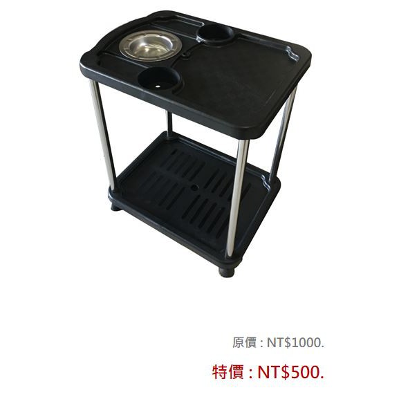 東方不敗-方型實用茶几(一組2張免運)鐵管 麻將邊桌 置物架