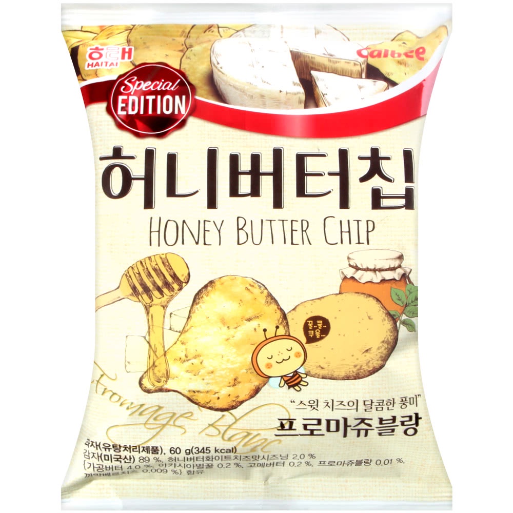 [麥恬圈] *現貨開發票 **本月特價**韓國【HAITAI 海太】蜂蜜奶油洋芋片-起士風味(60g)