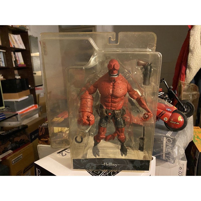 Mezco 動畫版 地獄怪客 hellboy 開口版 Rocket Pack 已拆 老物 絕版