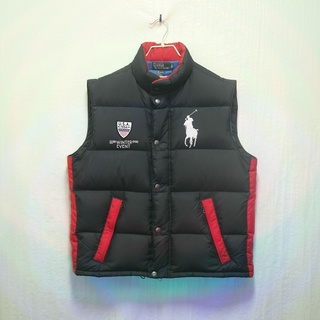 三件7折🎊 Ralph Lauren Polo 羽絨背心 防寒背心 背心 黑 極稀有 老品 復古 古著 vintage