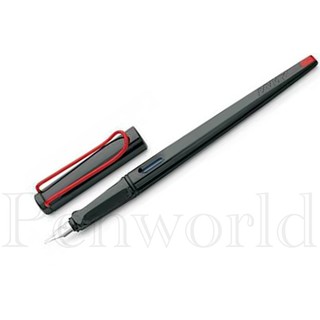 【Penworld】德國製 LAMY拉米 JOY喜悅系列黑桿紅夾藝術鋼筆