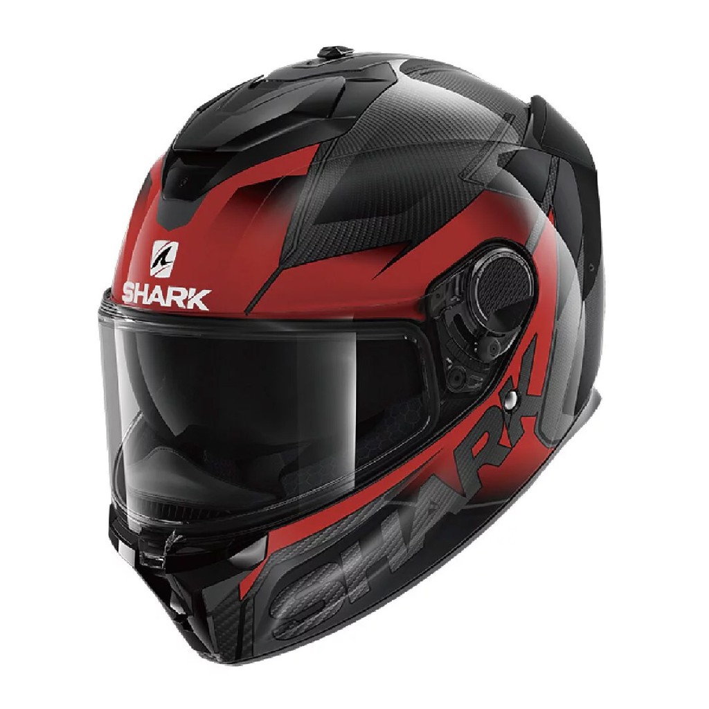 安信 | SHARK 安全帽 Spartan GT Carbon Shestter 紅 內鏡 碳纖 全罩