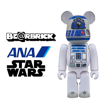 【BE@RBRICK】100%・ANA X STAR WARS ・R2D2・星際大戰・Bearbrick・庫柏力克熊