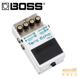 【民揚樂器】免運 公司貨 效果器 BOSS TE-2 Tera Echo 回聲效果器