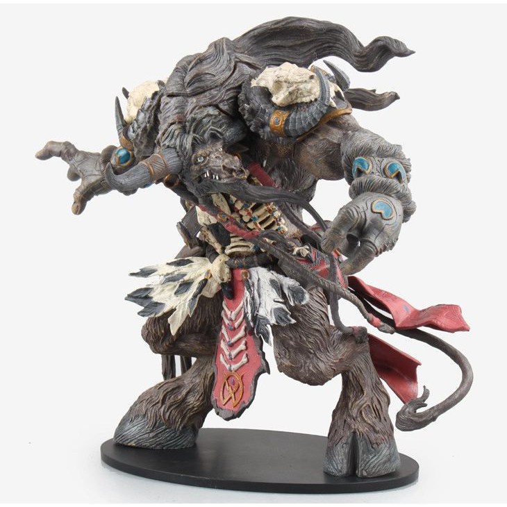 出清 【暴雪WOW】 魔獸世界 DC3代 牛頭人獵人 電影周邊 大盒裝擺件手辦