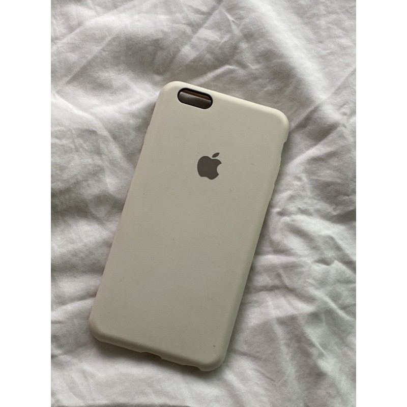 二手 iPhone6S plus米色矽膠手機殼