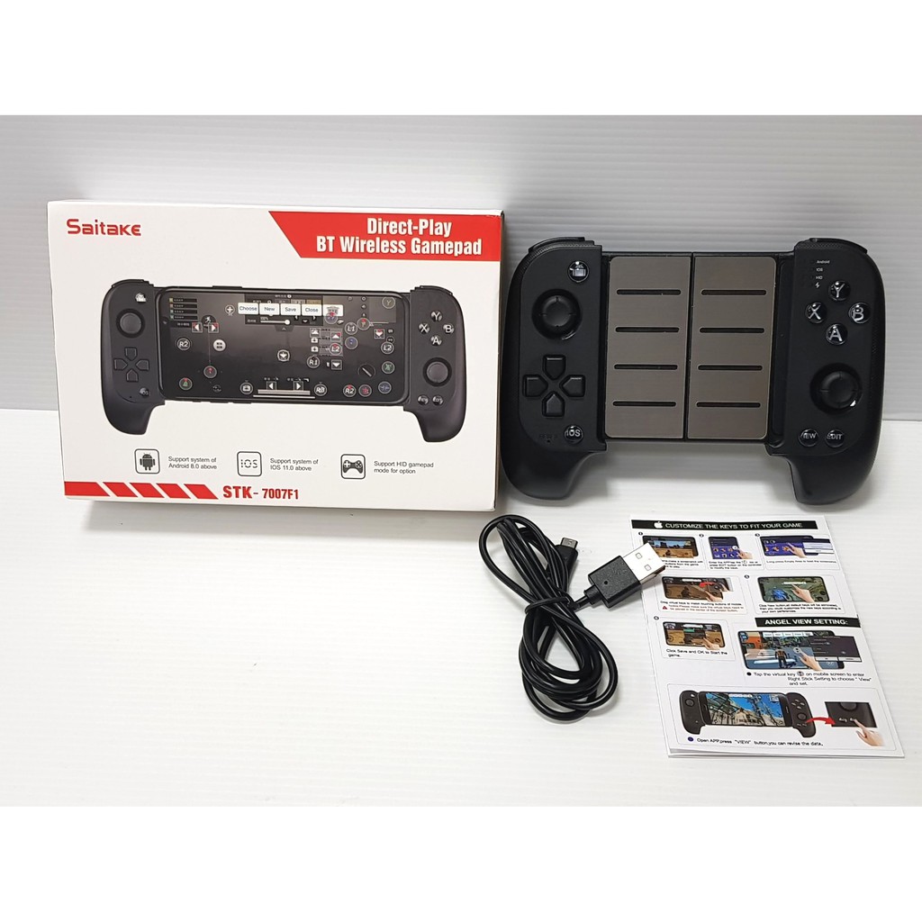 全新saitake賽太克遊戲手柄stk 7007f1 無線藍牙遊戲拉伸搖桿藍牙手機搖桿 蝦皮購物