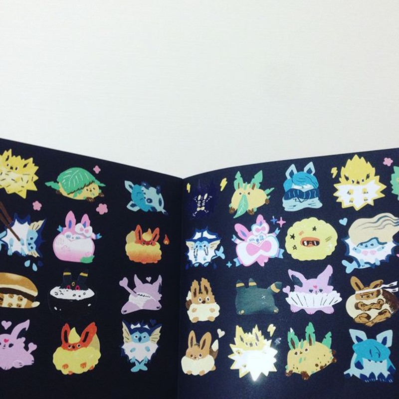 再販 松阪 💗廢物伊布貼紙 /太陽伊布 月伊布 仙子伊布 伊布 火伊布 水伊布 雷伊布 草伊布 冰伊布