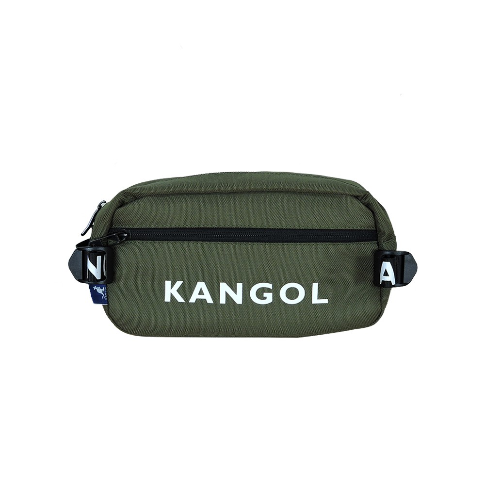 KANGOL袋鼠綠色腰包斜背包-NO.6025301270
