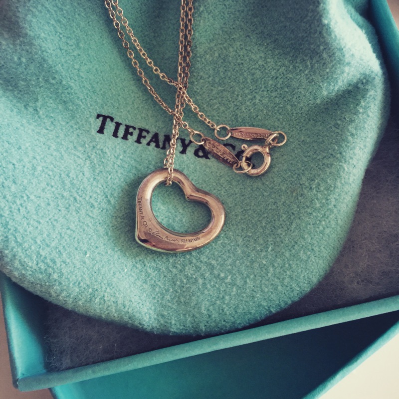 「二手」Tiffany open heart 925 純銀項鍊