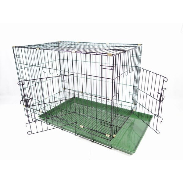 2.5台尺 台製靜電粉體烤漆籠 摺疊籠 狗籠 貓籠 寵物飼養籠（前開，側開）2尺半線籠，每件1,000元
