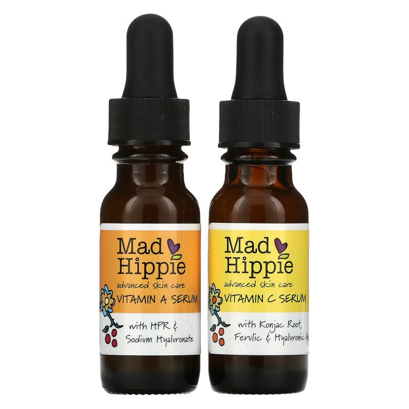 Mad hippie維他命A+維他命C精華液套裝兩組