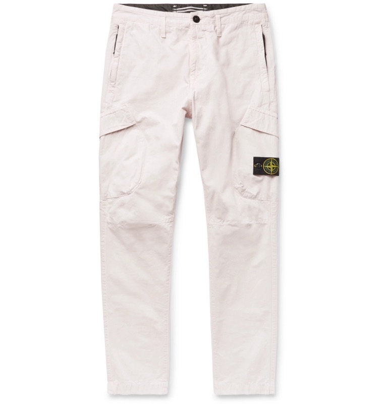 stone island tapered cargo pants