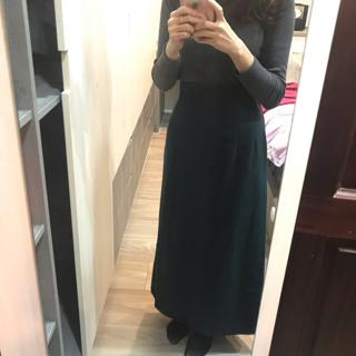 高腰深綠長裙coco Deal 福袋cocodeal 蝦皮購物