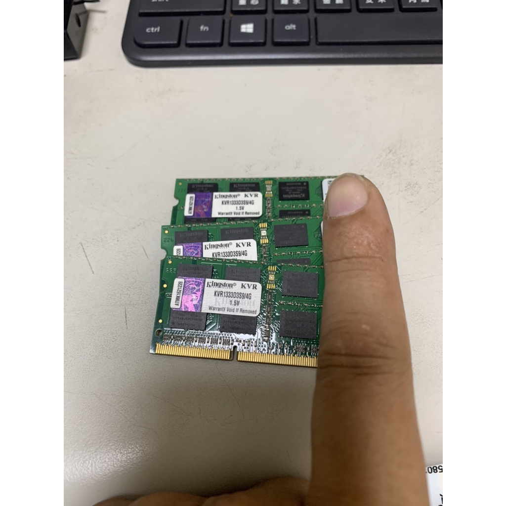 金士頓Kingston KVR1333D3S9/4G DDR3 1333 4GB * 3  終保/雙面 記憶體