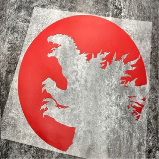 🔥臺灣現貨🔥哥吉拉 基多拉 鏤空貼紙 Godzilla怪獸侏羅紀公園 恐龍時代車身裝飾 車貼行李箱貼紙 防水防曬