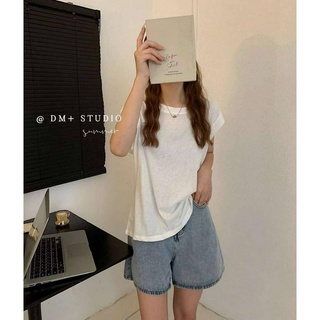 Gray灰 | 圓領後扭結鏤空竹節棉上衣 舒服夏季薄款T 百搭實穿 簡約百搭 女生上衣 臺灣出貨 電子發票 1826