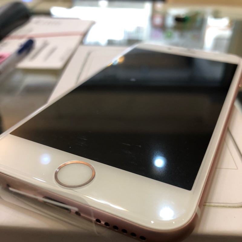 9.8極新iphone6s plus 128g玫瑰金 盒裝配件在 功能正常台灣公司貨 無維修過=11500