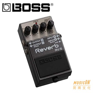 【 民揚樂器】效果器 Boss RV-6 數位殘響 Digital Reverb 公司貨保固一年 RV6