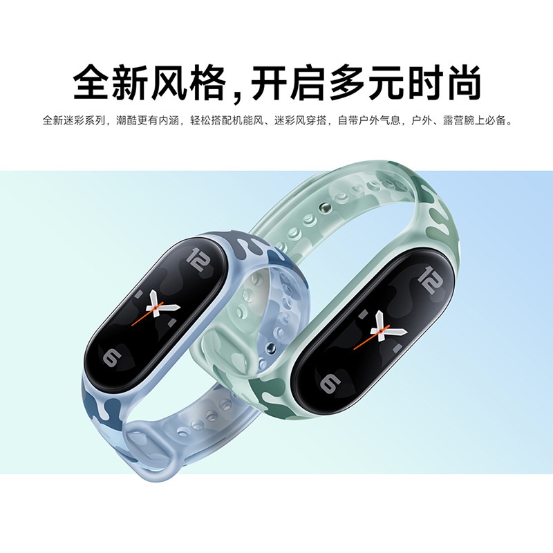 新款上新TPU迷彩錶帶 適用於小米手環7/NFC 小米手環6/NFC  小米手環5/NFC  小米手環4/NFC  小米