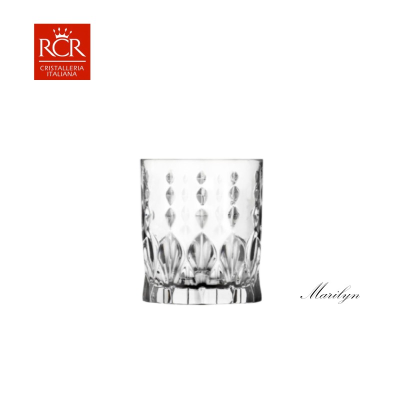 義大利RCR Marilyn瑪莉蓮威士忌杯 340ml無鉛水晶玻璃調酒杯 KAYEN
