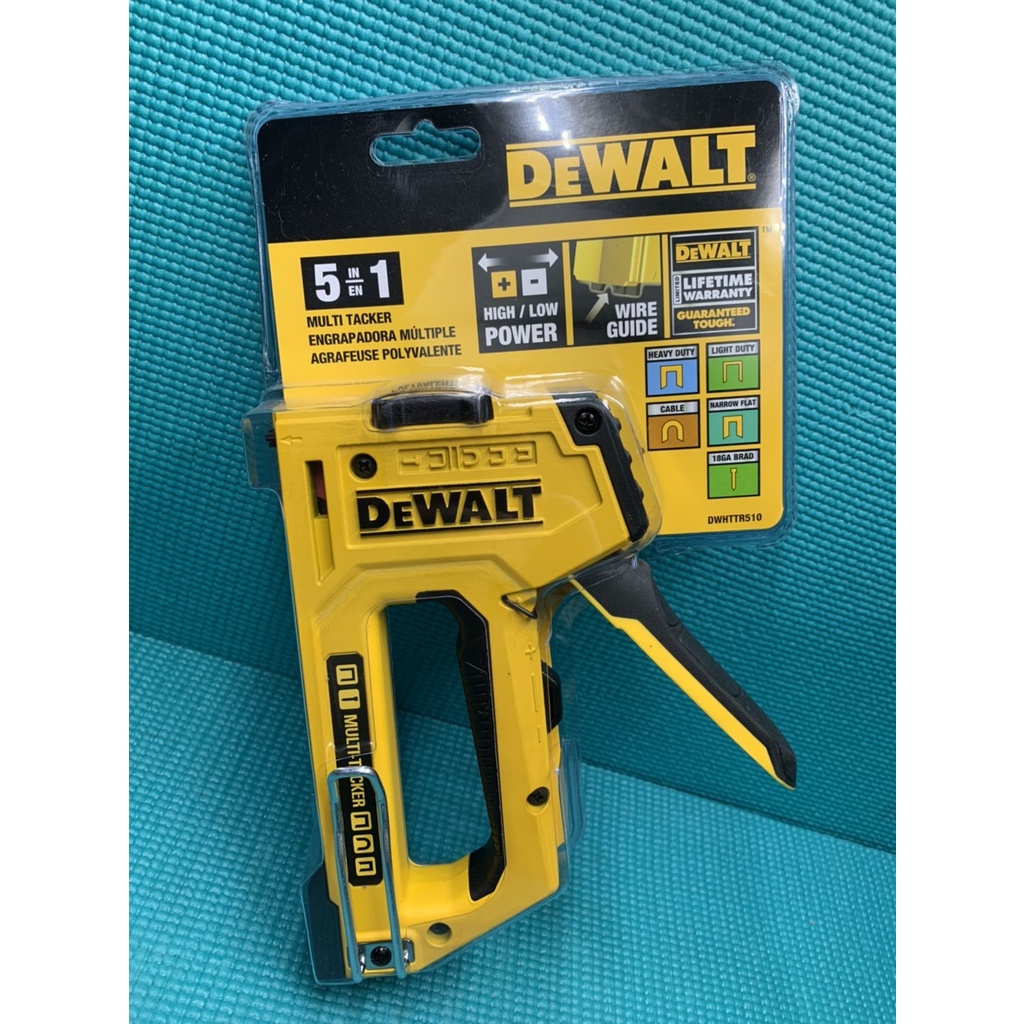 "台中工具老爹"  全新 DEWALT 得偉 5合1 釘槍 DWHTTR510 釘書機