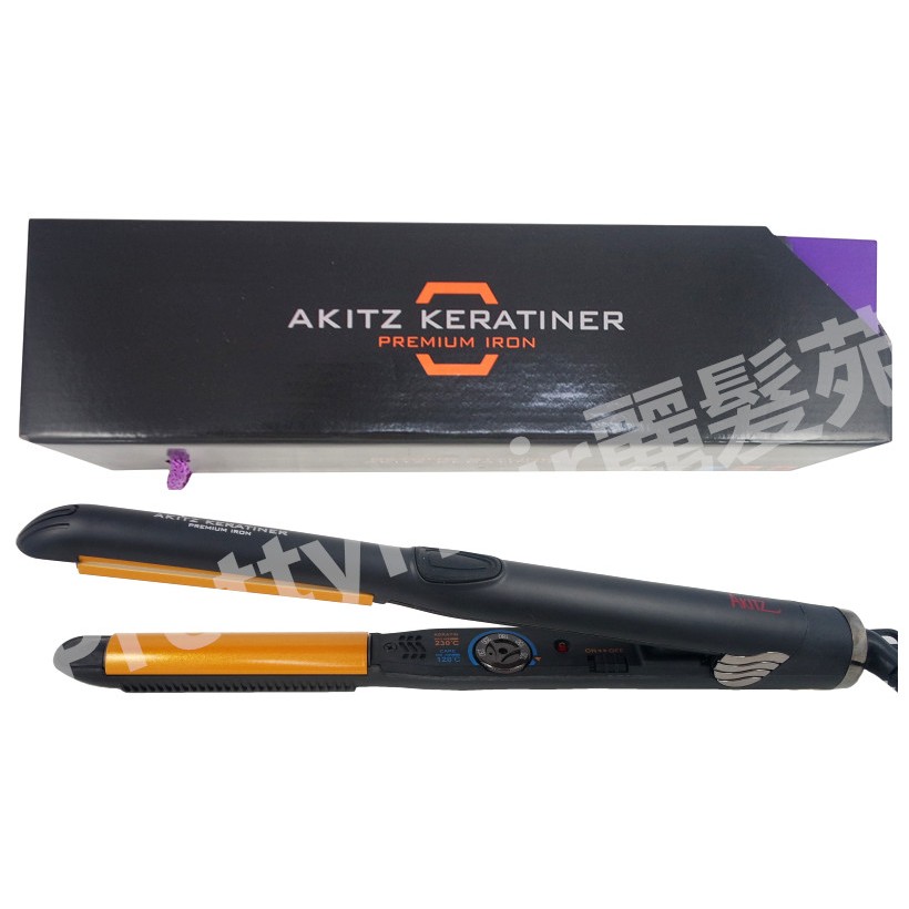 【麗髮苑】 AKITZ KERATINER 韓國原裝進口 c型夾 u型夾陶瓷面板離子夾 頂級專業 直髮造型夾 AK1