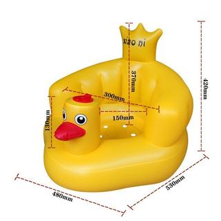 《 HelloMiss 》寶寶 加高 防止後仰 充氣 學坐椅 嬰兒 充氣沙發 浴凳 BB 洗澡椅 學座椅 餐椅 小沙發