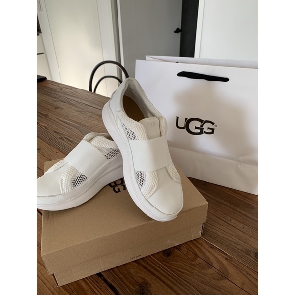 UGG Libu Light白色休閒厚底鞋-8號
