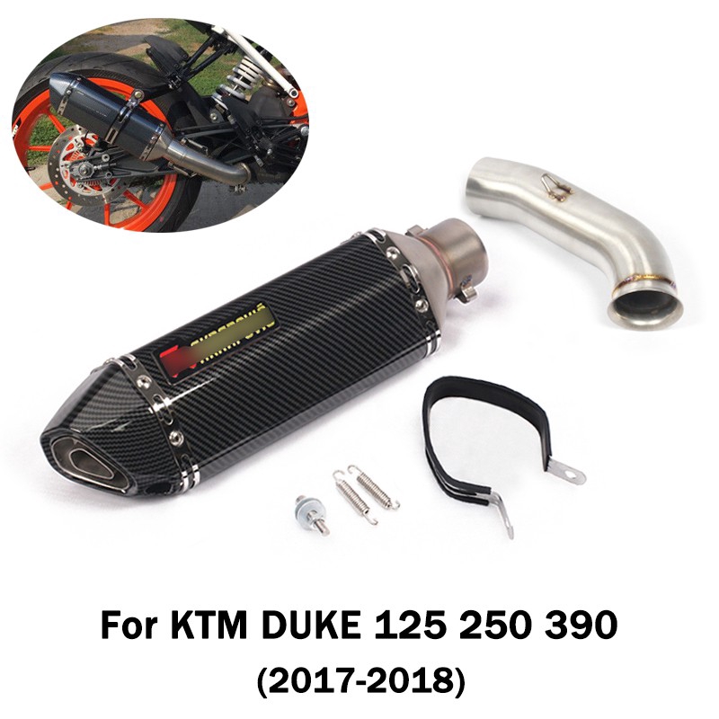 適用於 KTM Duke 125 250 390 2017-2019 RC125 RC250 RC390 的摩托車排氣系