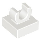LEGO 樂高 零件  6054551 15712 白色 1x1 平板 附上夾 U型 夾子變型轉