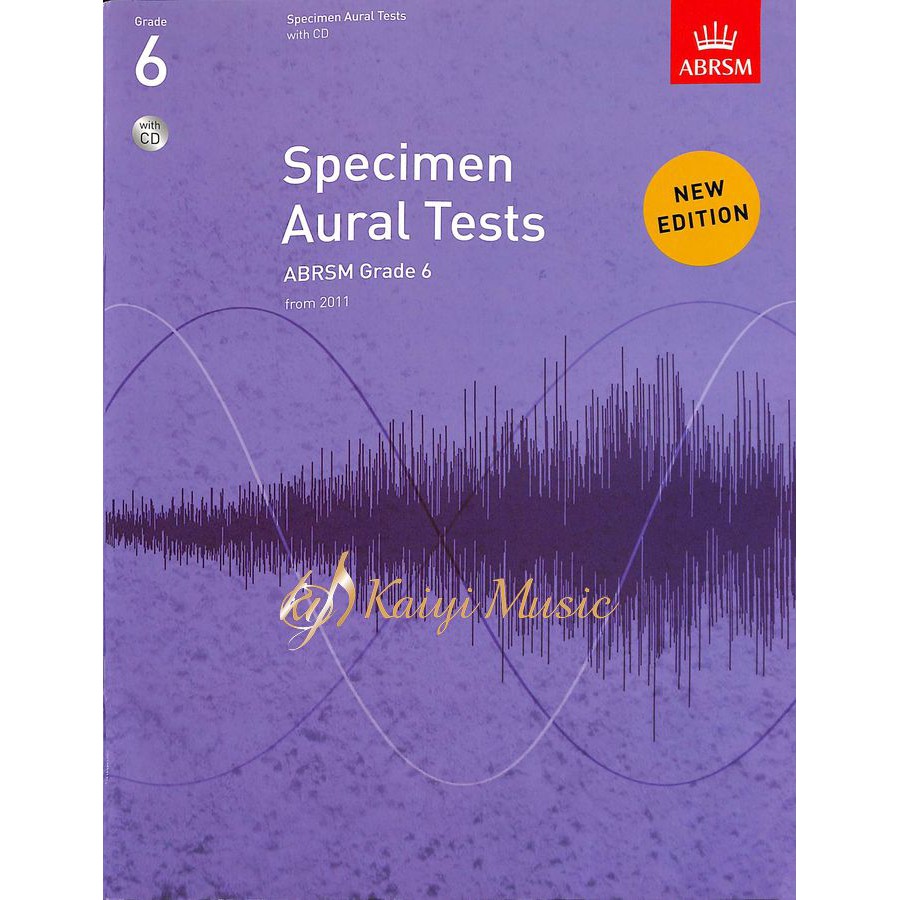 【凱翊︱ABRSM】Specimen Aural tests grade 6 With CD