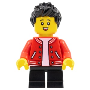 【台中翔智積木】LEGO 樂高 80108 Child Boy 紅外套 小男孩 (HOL265)